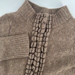 Anthropologie‎ Moth Cardigan Sweater Brown Small Wool